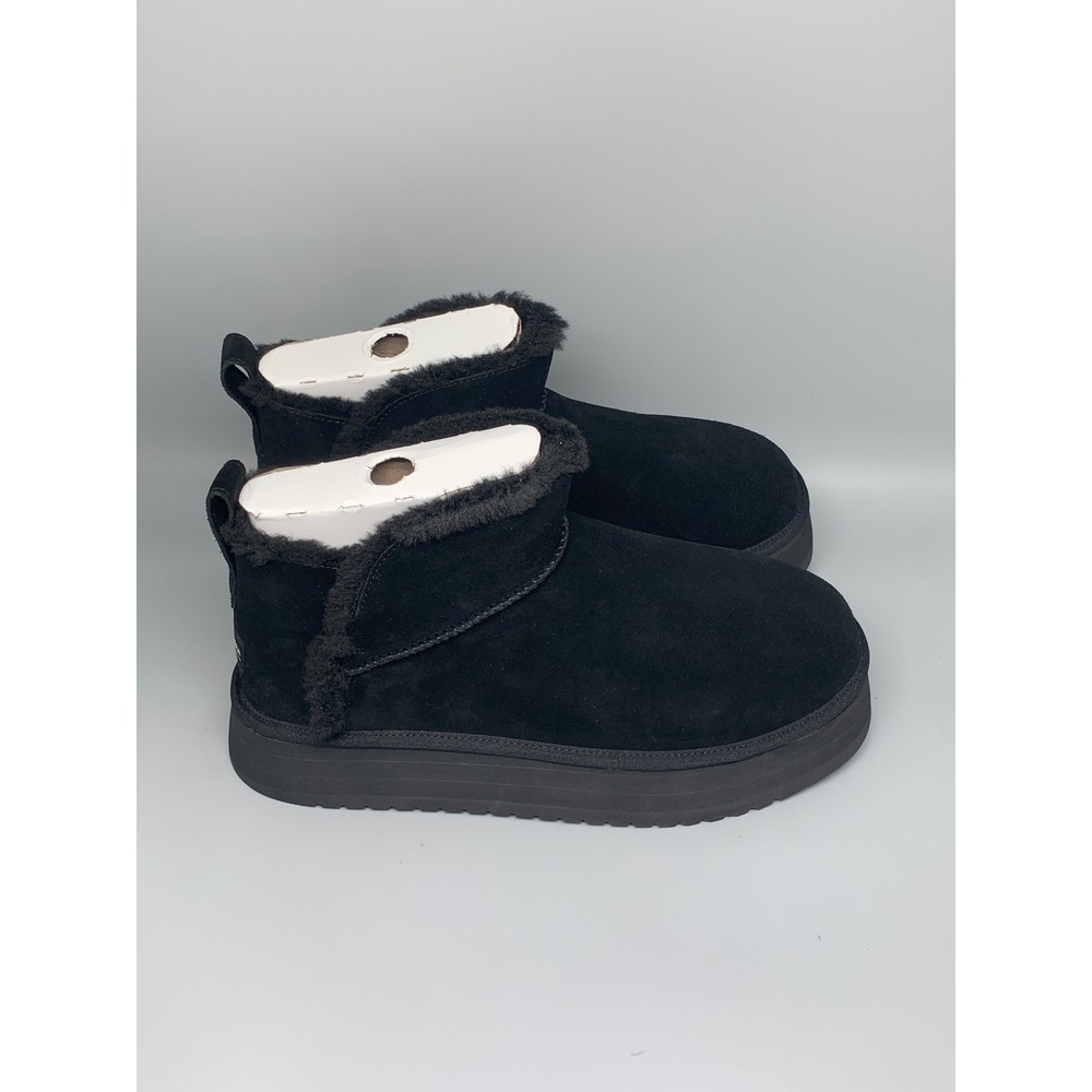 Koolaburra by UGG W Koola Ultra Mini Platform Black Boots 1158590 Women's Sz 12